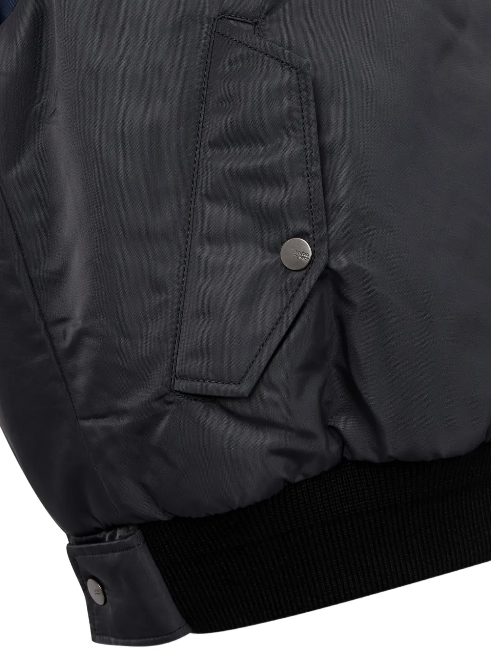 TOMBOY ribbed-trim padded gilet Grijs