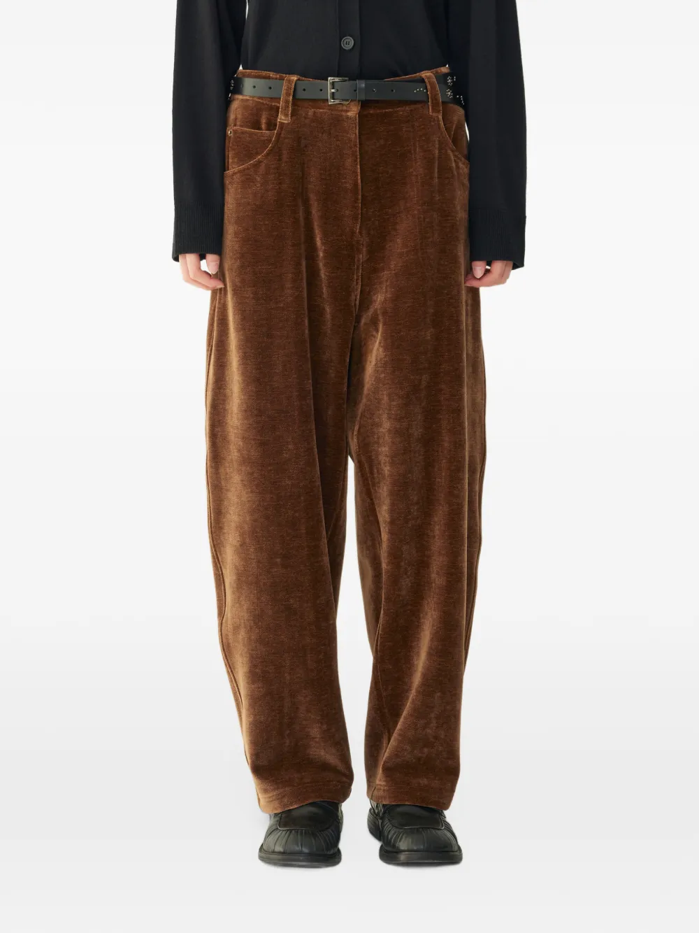 TOMBOY velvet trousers Bruin