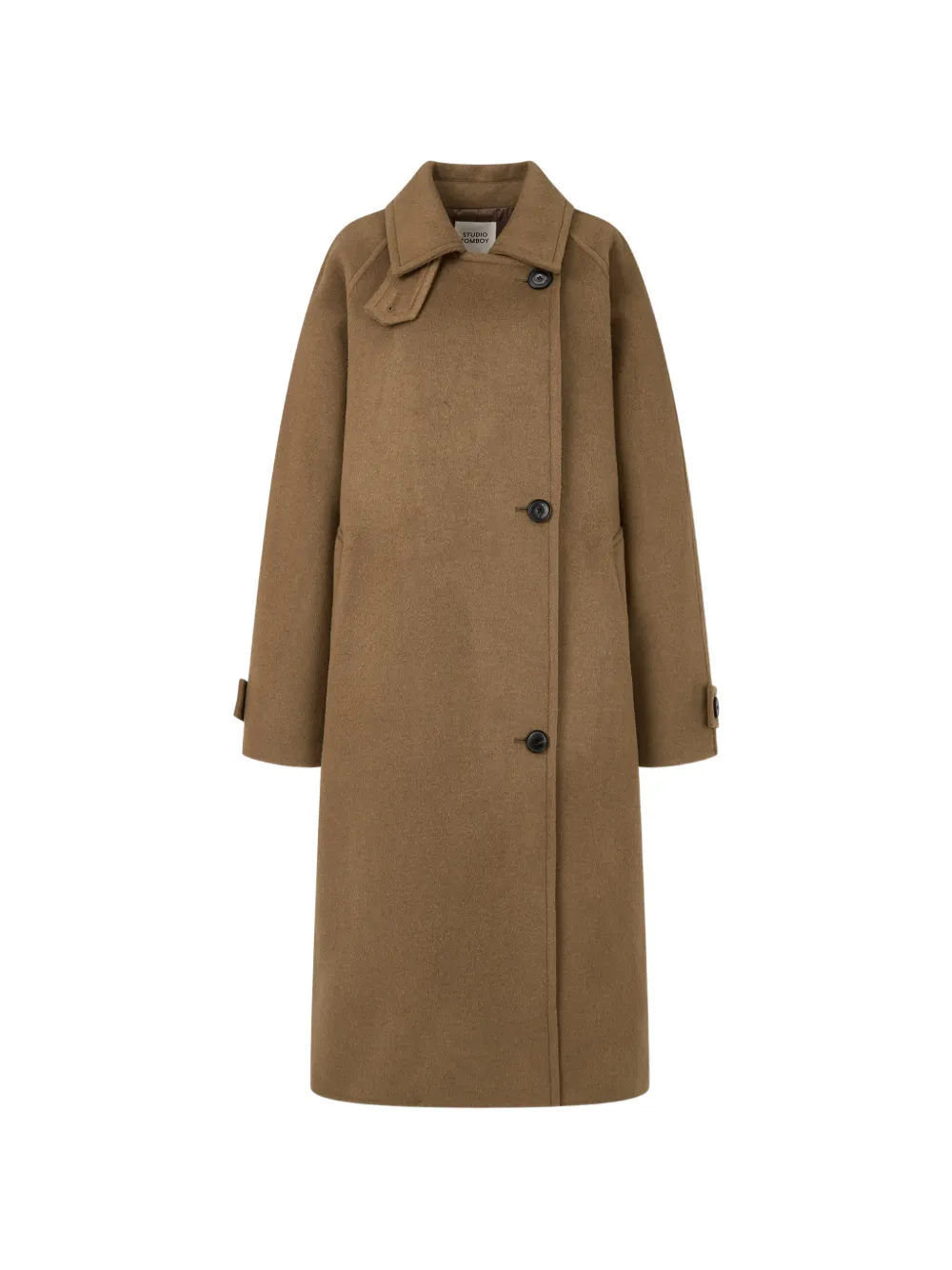 TOMBOY button-fastening double-breasted coat - Braun