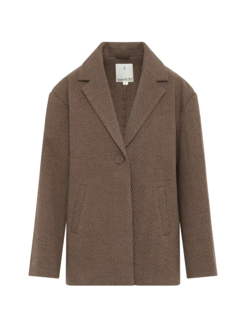 Unreal Fur Meridian herringbone-pattern blazer