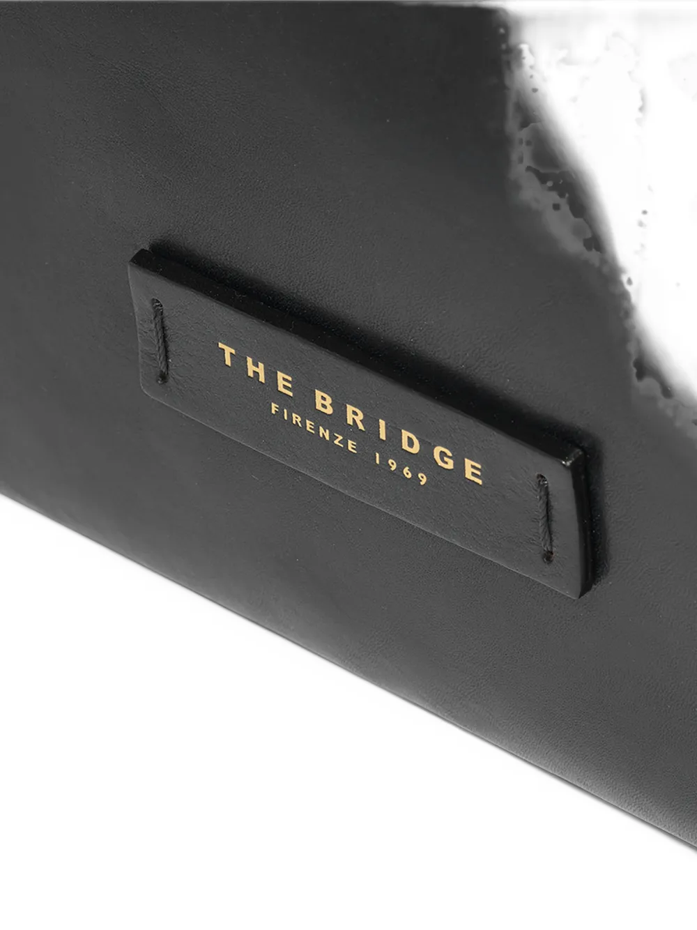 The Bridge Leren shopper met afneembare band Zwart