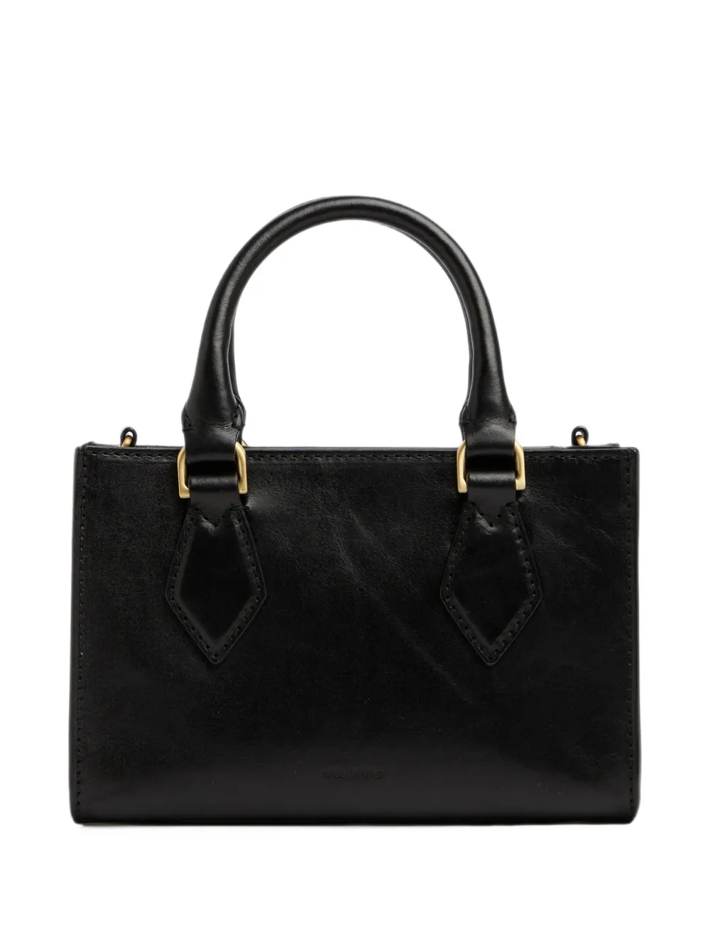 The Bridge Leren shopper Zwart