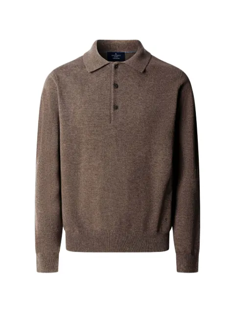 Hackett London knitted polo shirt