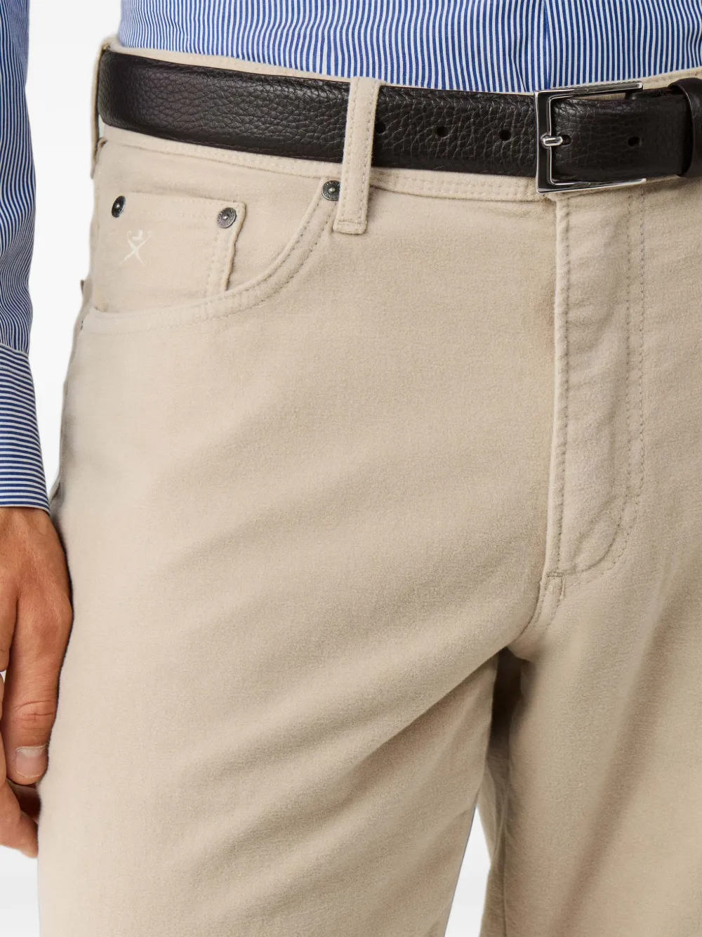 Hackett London Trinity moleskin trousers Beige