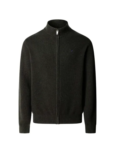 Hackett London zip-up lambswool cardigan