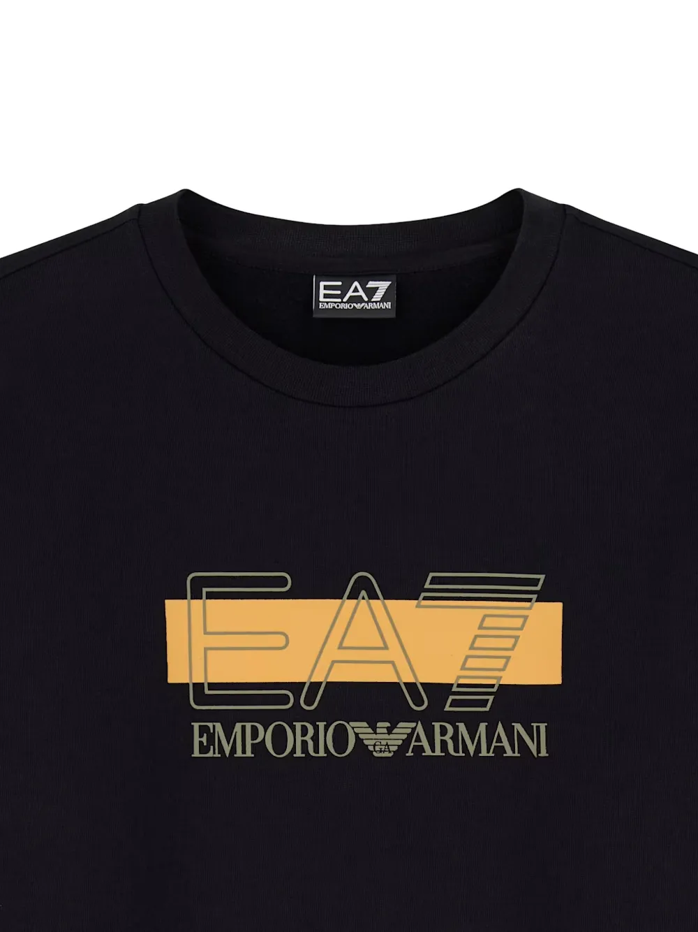 Ea7 Emporio Armani logo-print sweatshirt Zwart