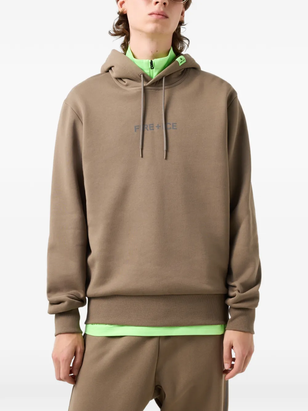 BOGNER FIRE+ICE Covell logo-print hoodie Bruin