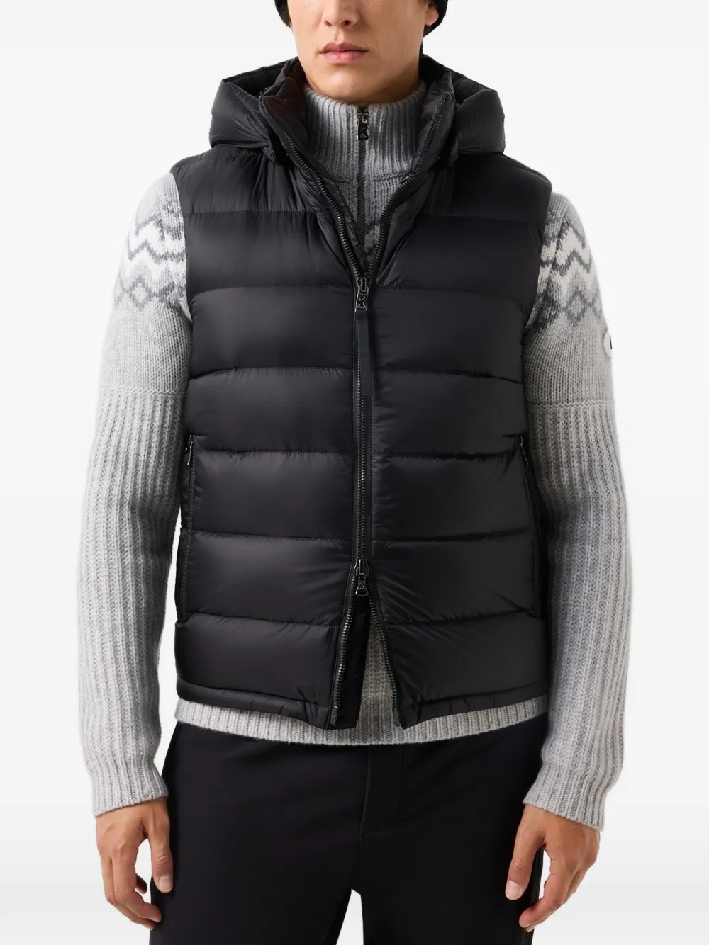 BOGNER Holger quilted gilet - Schwarz