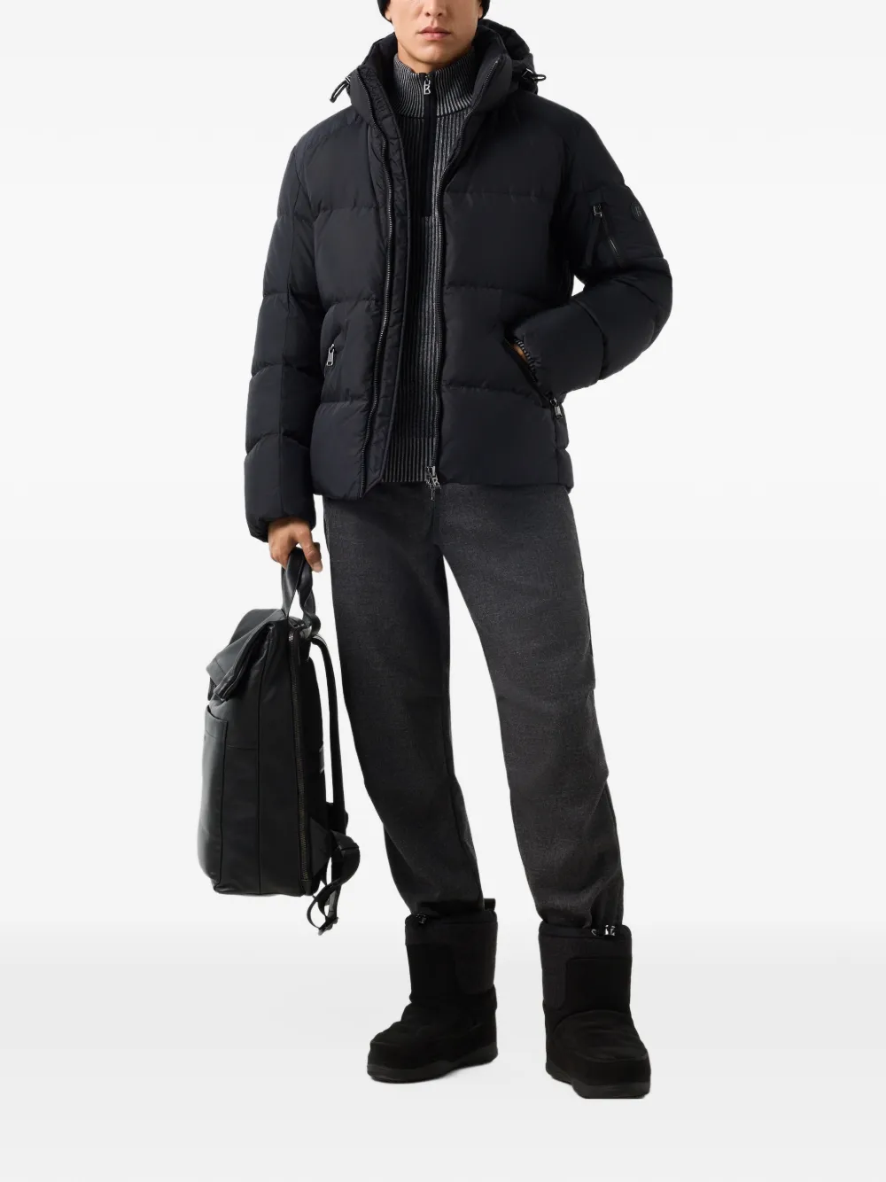 BOGNER Jamy hooded padded jacket Zwart