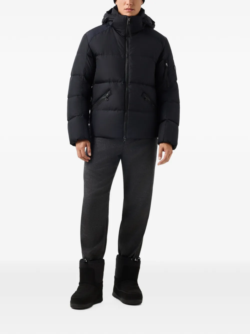 BOGNER Jamy hooded padded jacket Zwart