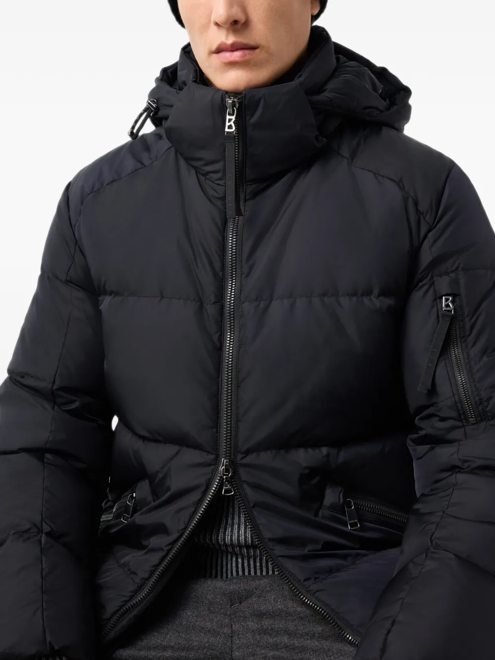 BOGNER Jamy hooded padded jacket Zwart