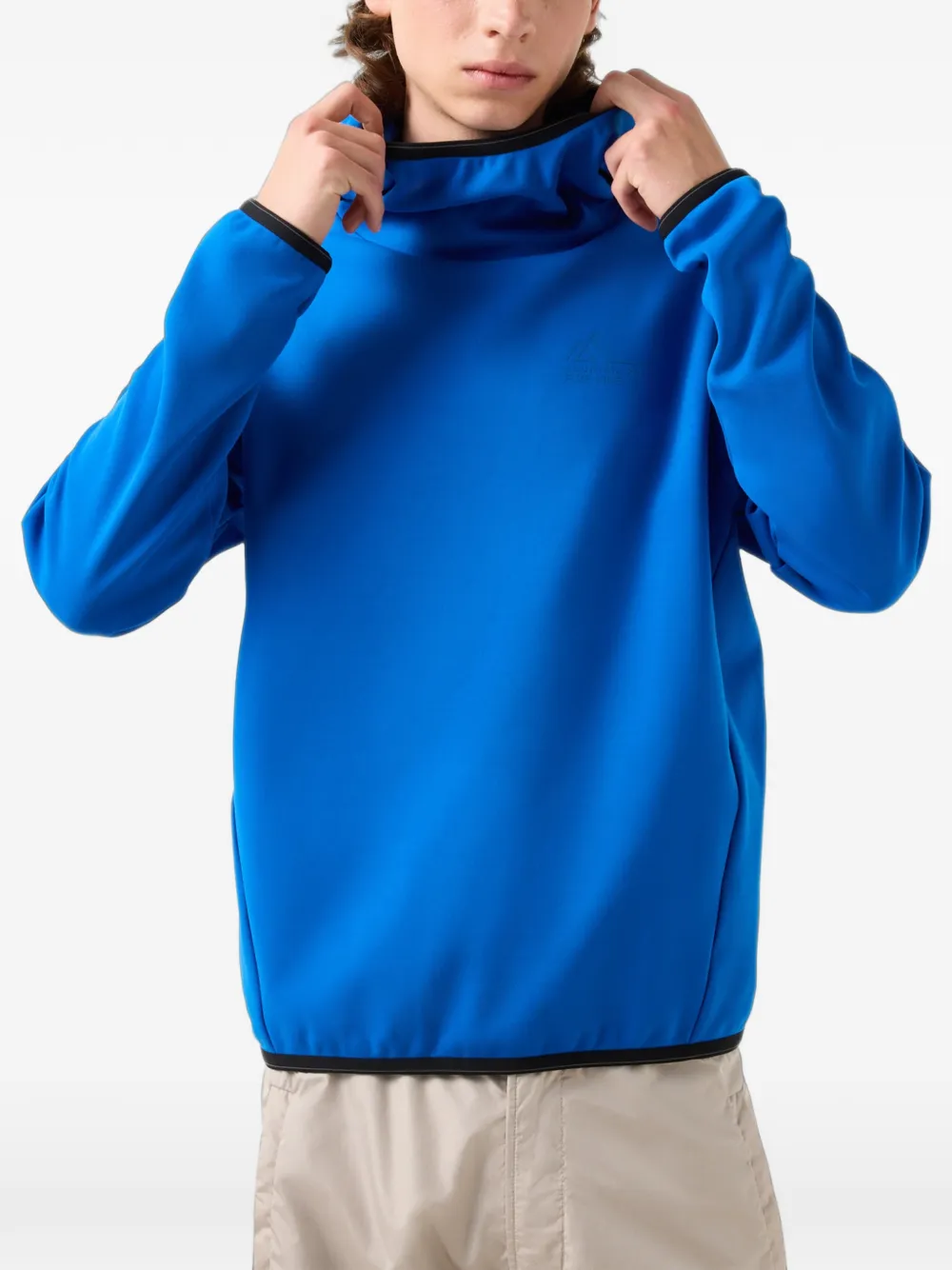 BOGNER FIRE+ICE Gian logo-print hoodie Blauw