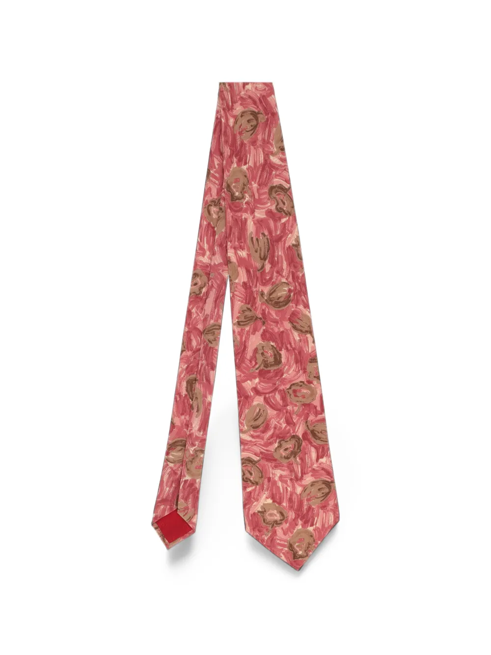 Valentino Garavani Pre-Owned floral-print silk tie - Rosa
