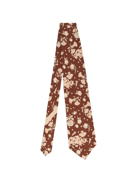 Valentino Garavani Pre-Owned corbata de seda con estampado floral