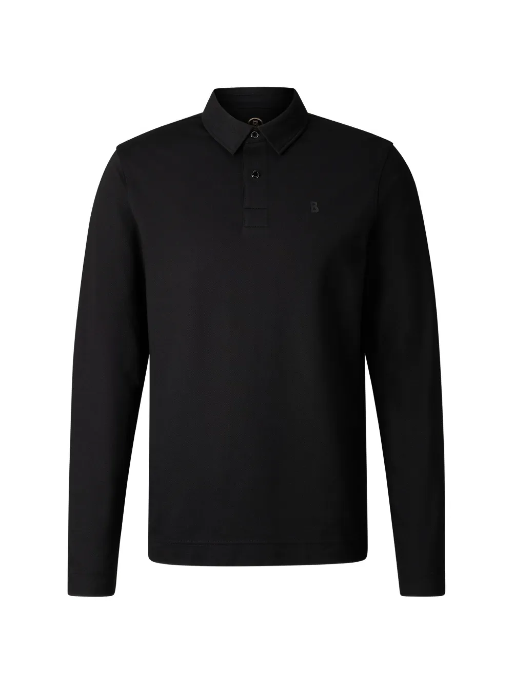 BOGNER Timon long-sleeve polo shirt Zwart