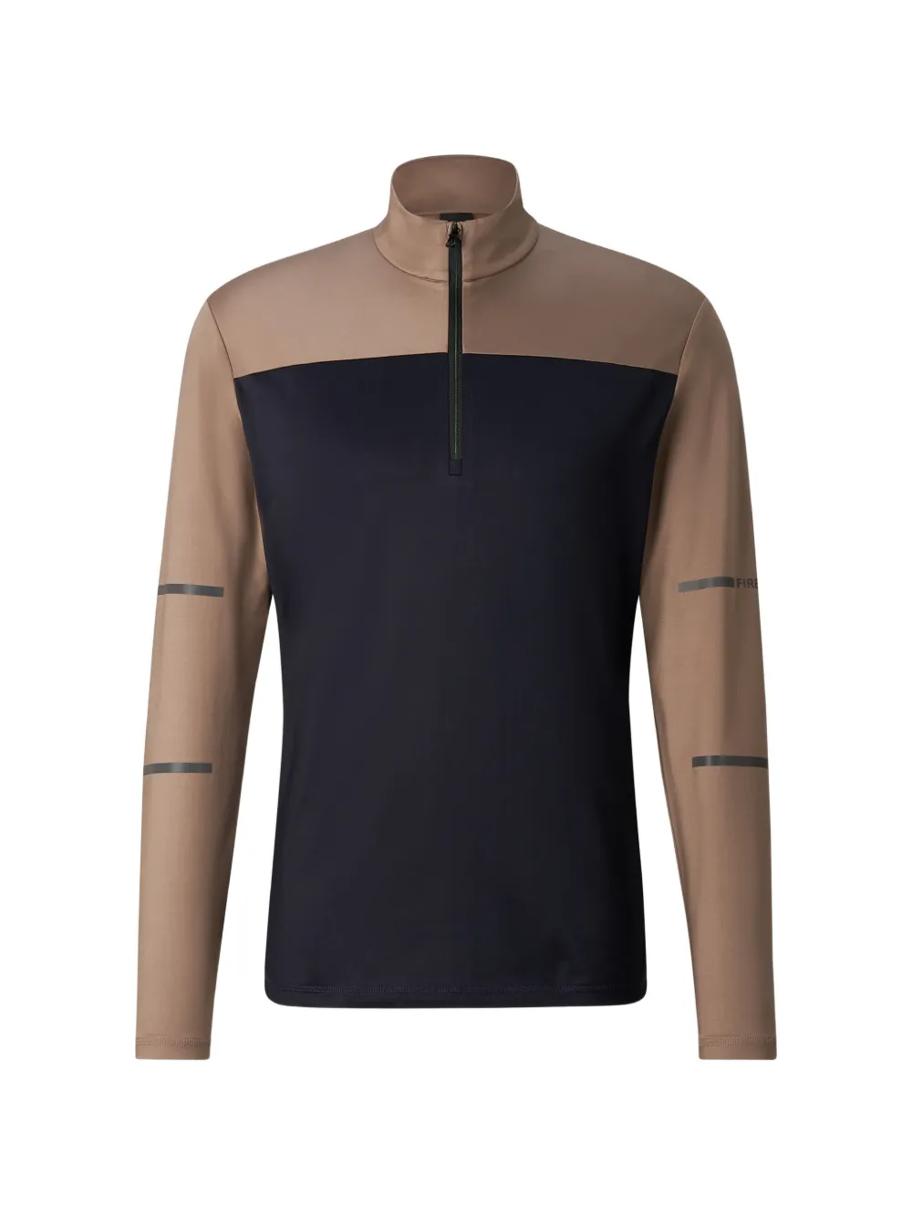 BOGNER FIRE+ICE Phil colour-block zip-up performance top - Nude