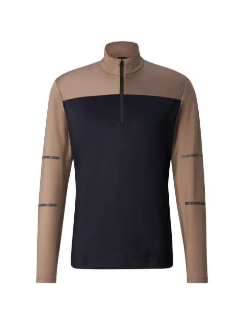 BOGNER FIRE+ICE Phil colour-block zip-up performance top