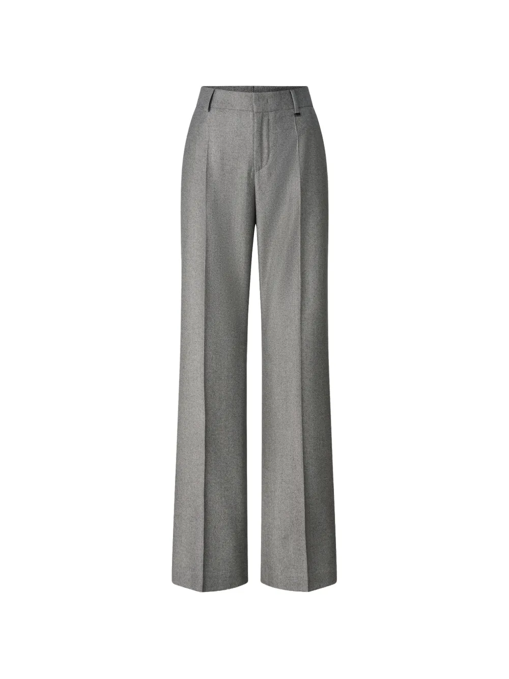 BOGNER Jody herringbone-pattern virgin-wool tailored trousers - Grau