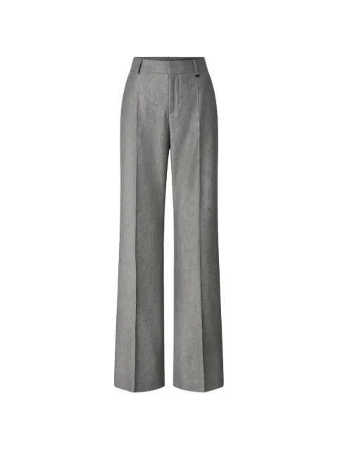 BOGNER Jody herringbone-pattern virgin-wool tailored trousers