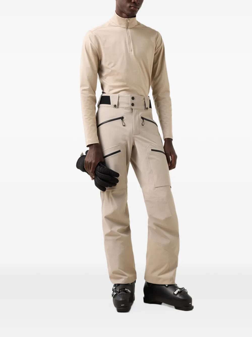 BOGNER FIRE+ICE Pascal zip-neck top Beige