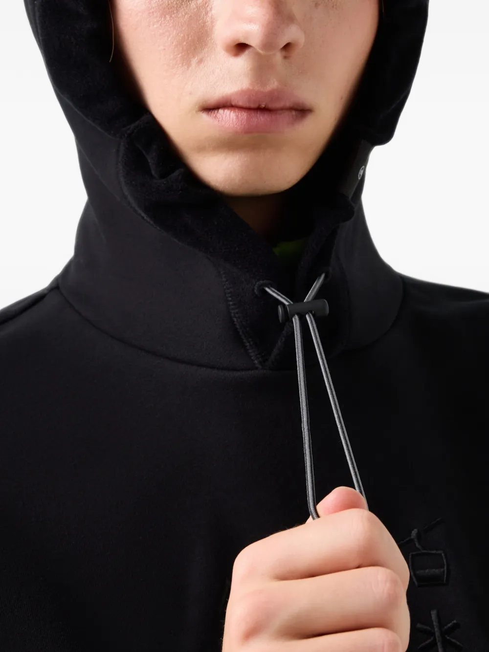 BOGNER FIRE+ICE Kristan embroidered hoodie Zwart