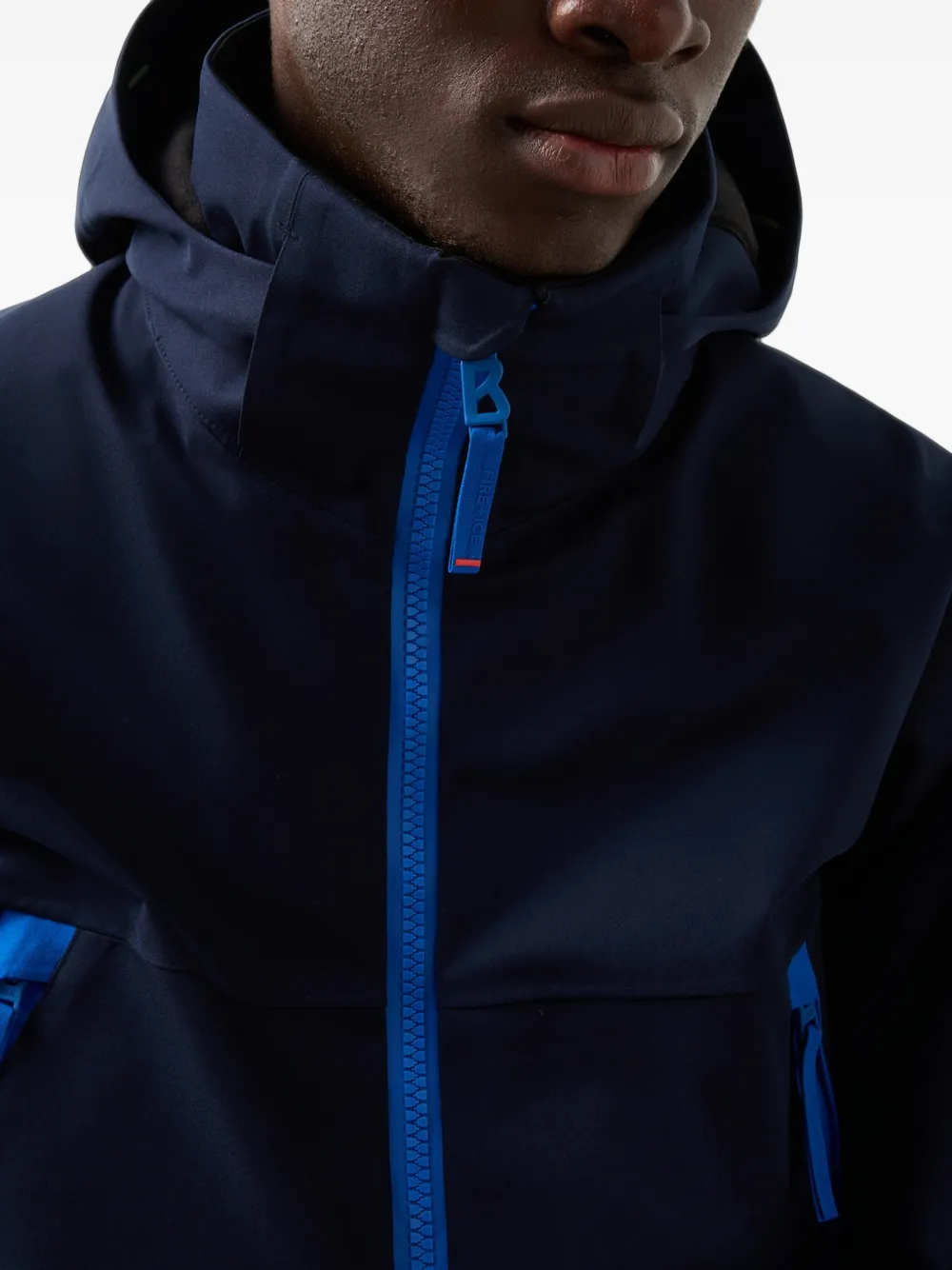 BOGNER FIRE+ICE Halor colour-block ski jacket Blauw