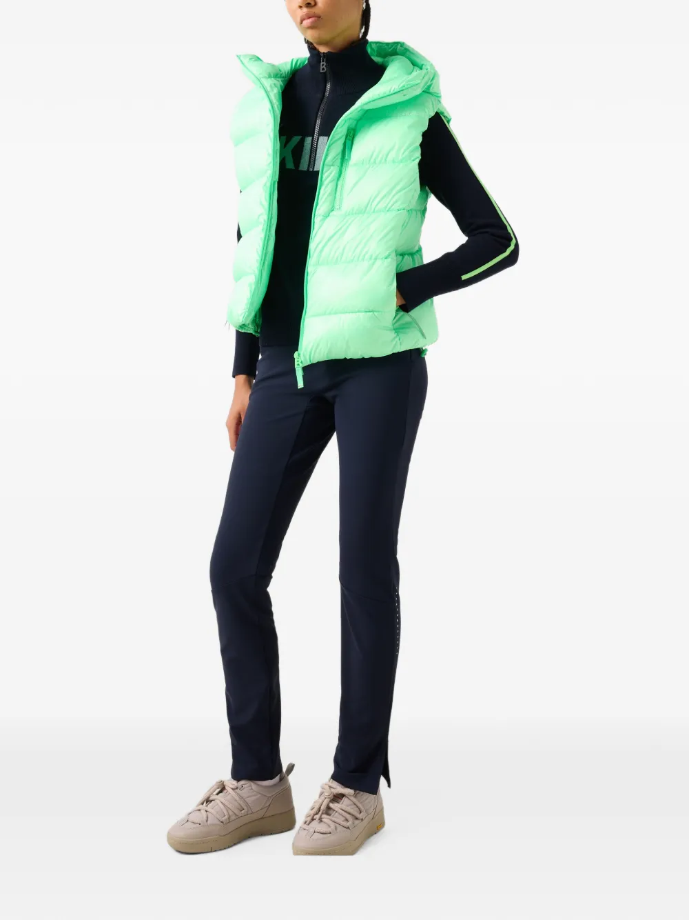 BOGNER FIRE+ICE Naima quilted gilet Groen