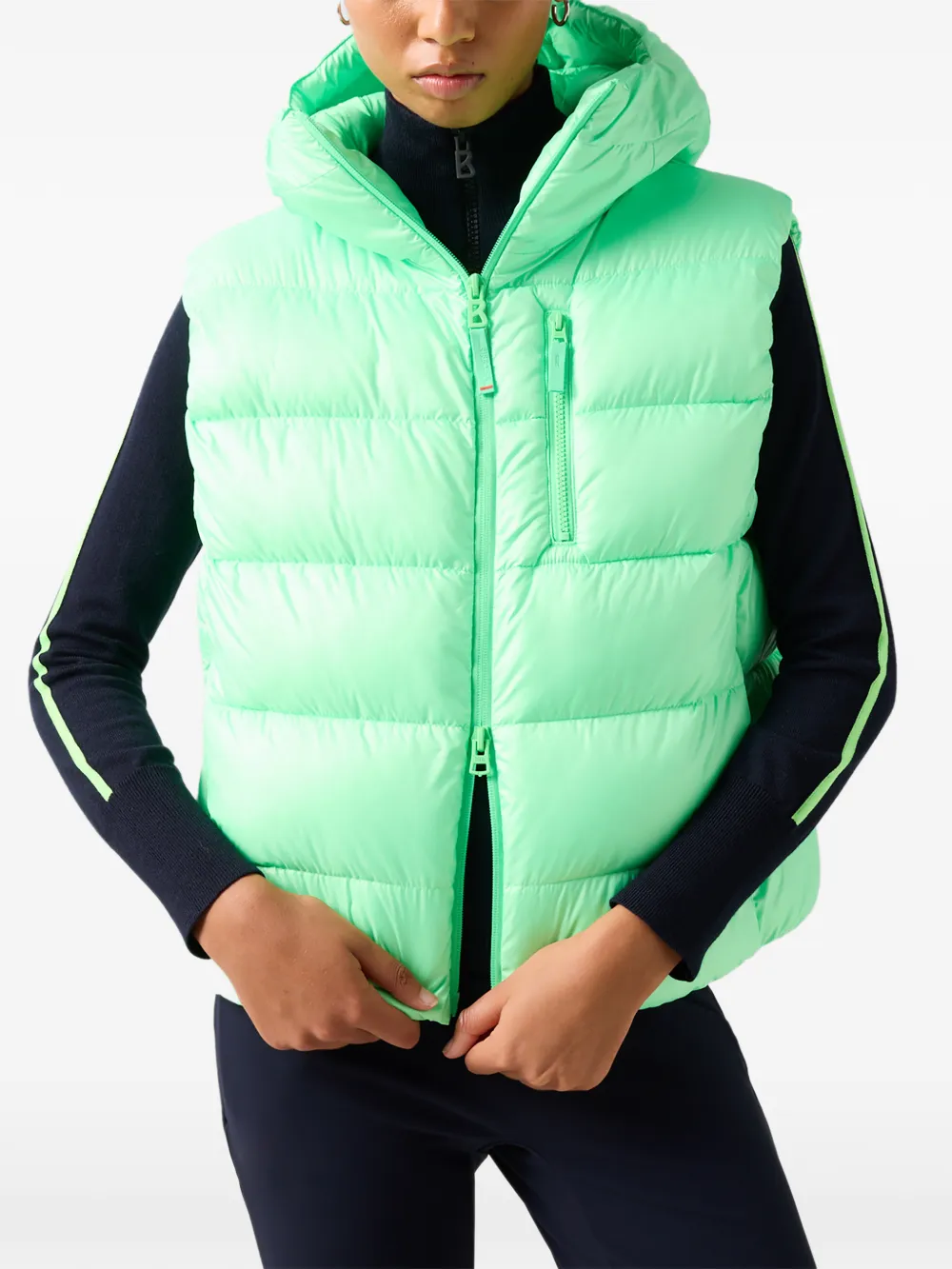 BOGNER FIRE+ICE Naima quilted gilet - Grün