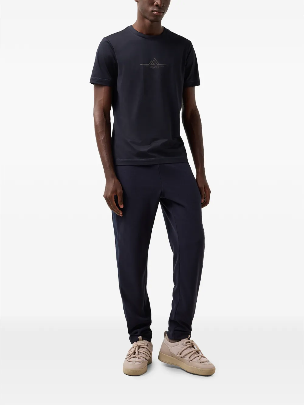 BOGNER FIRE+ICE Gerard logo-print crew-neck T-shirt Blauw