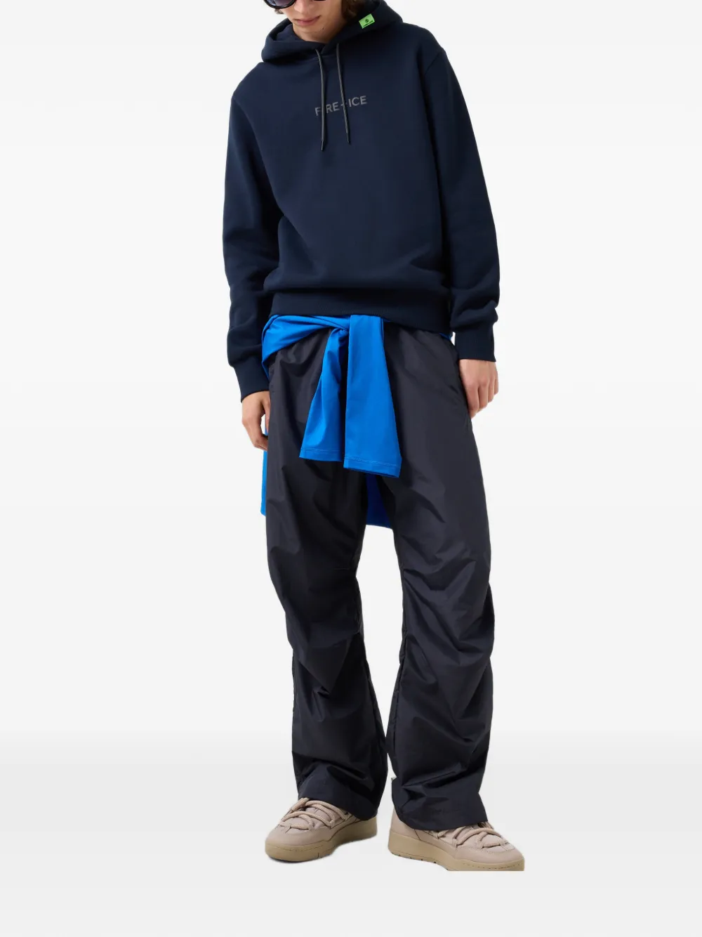 BOGNER FIRE+ICE Covell logo-print hoodie Blauw