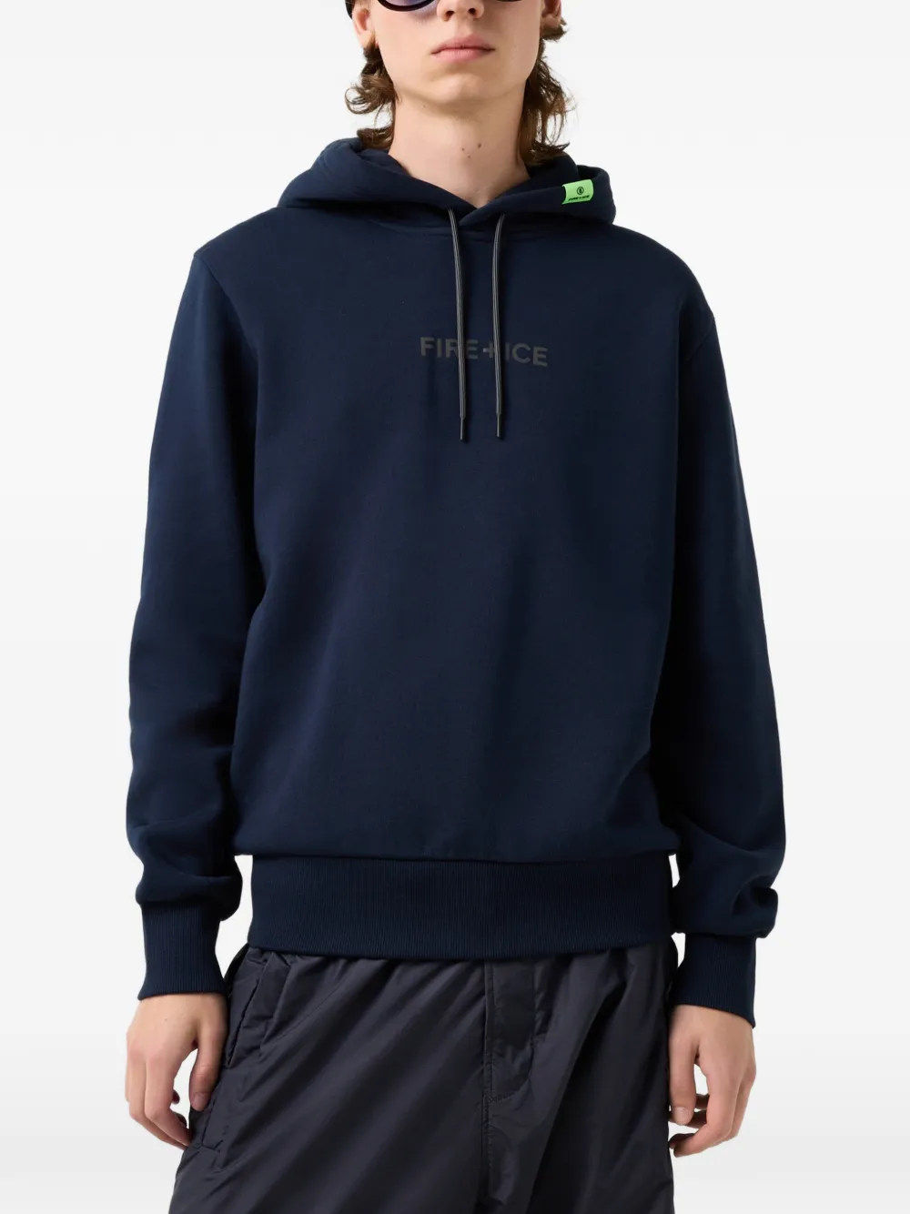 BOGNER FIRE+ICE Covell logo-print hoodie Blauw