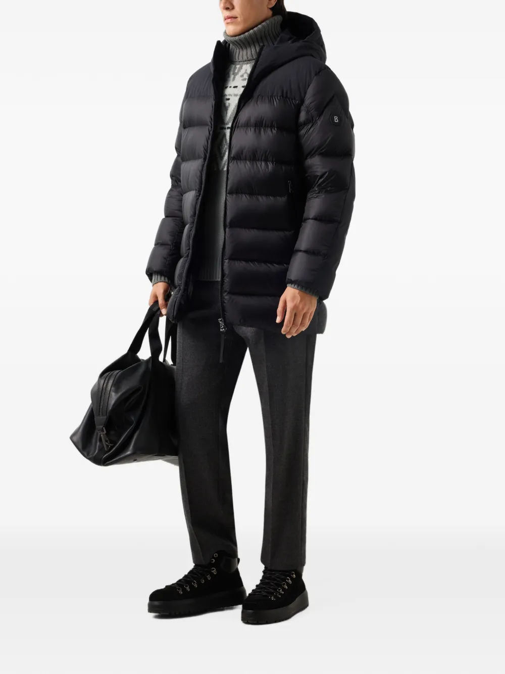 BOGNER Herby quilted ripstop jacket Zwart