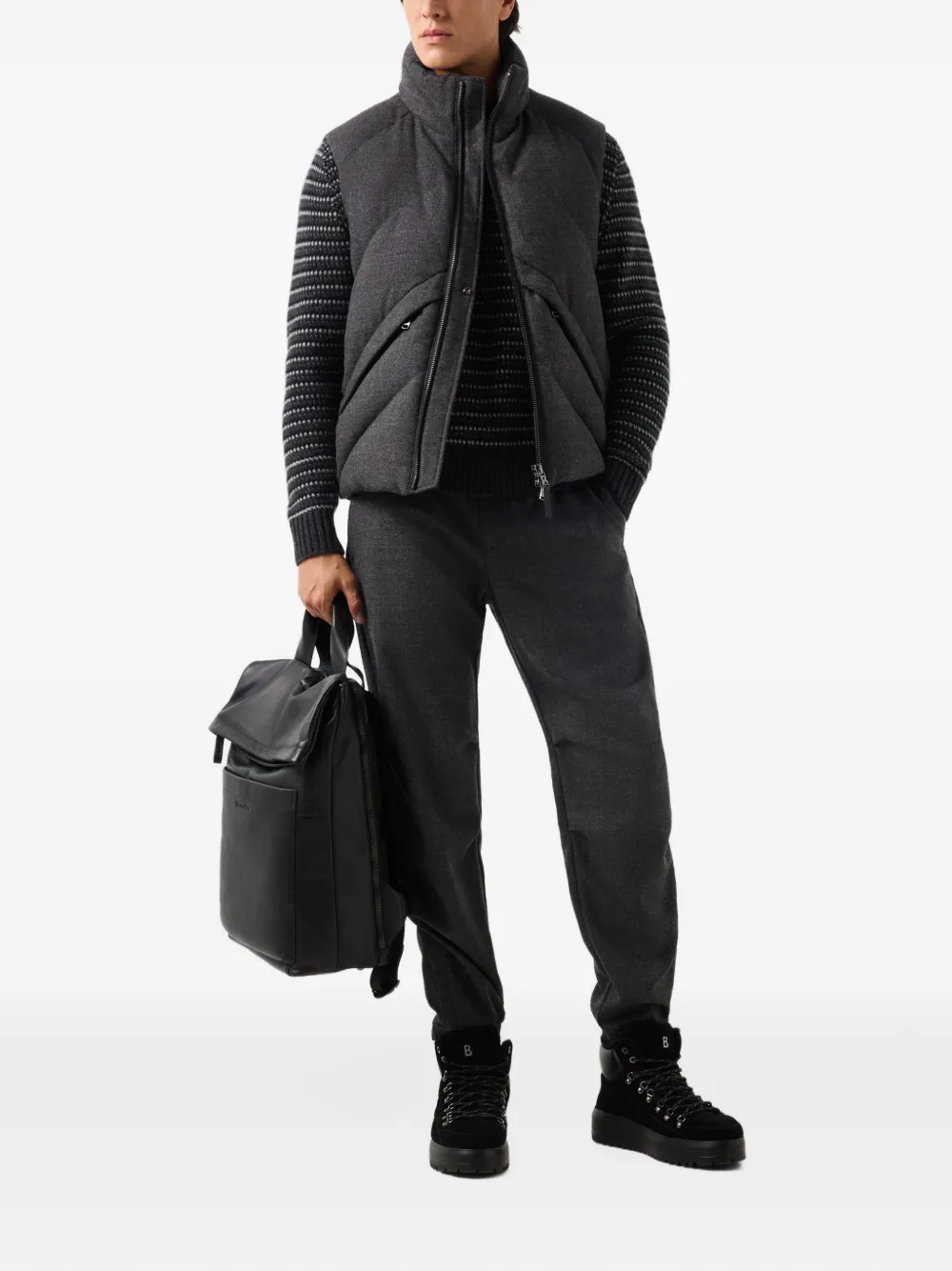 BOGNER Kendo quilted gilet Grijs