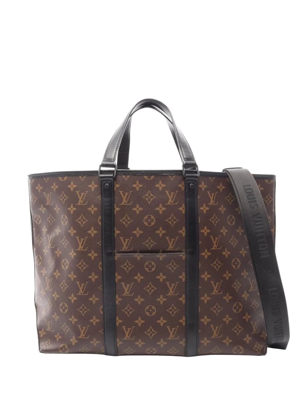 Louis Vuitton Pre-Owned 2021-2026 Monogram Macassar Weekend Tote GM satchel - Marrone