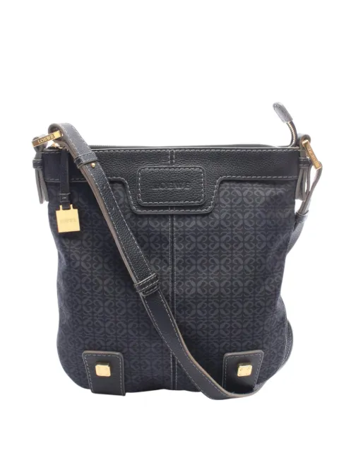 Loewe Pre-Owned 2000-2026 Anagram Canvas New Road crossbody bag