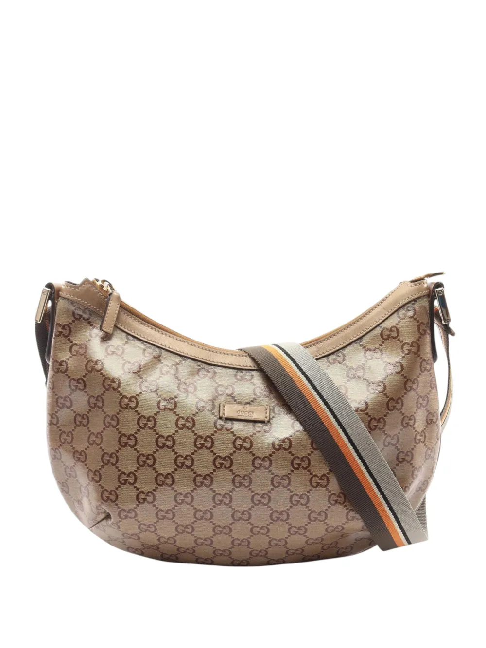 Gucci Pre-Owned 2000-2015 GG Imprime Web crossbody bag - Braun