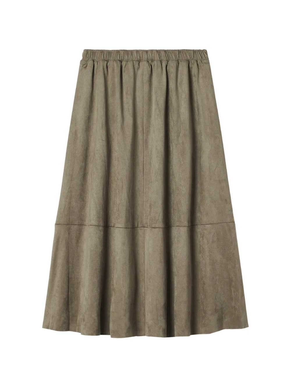 tout a coup elasticated-waist panelled midi skirt - Grün