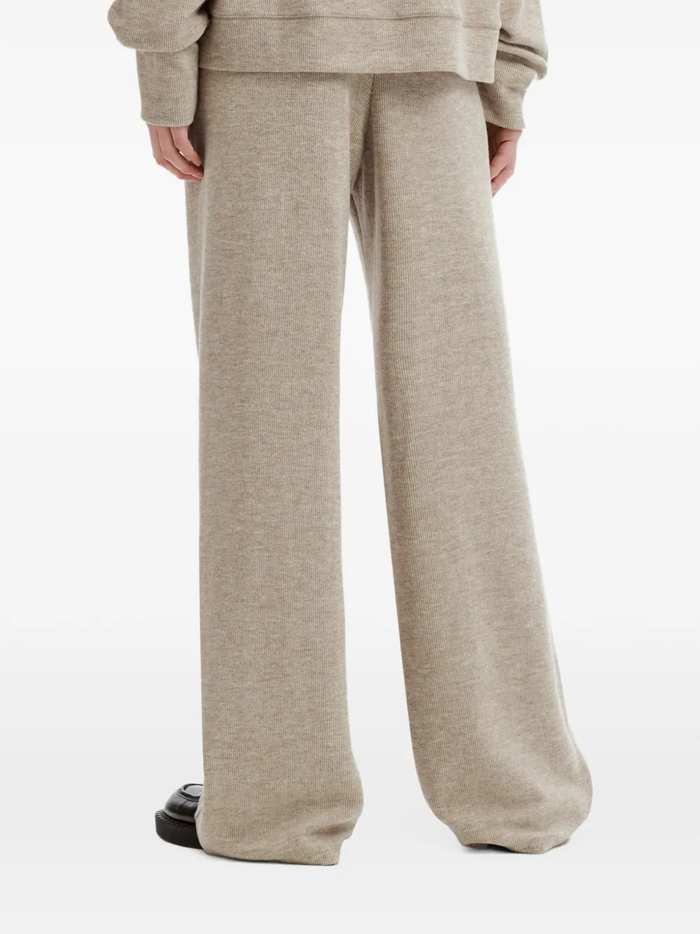 tout a coup drawstring-waist wide-leg track pants Beige