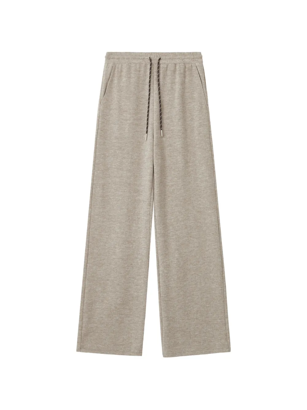 tout a coup drawstring-waist wide-leg track pants - Nude