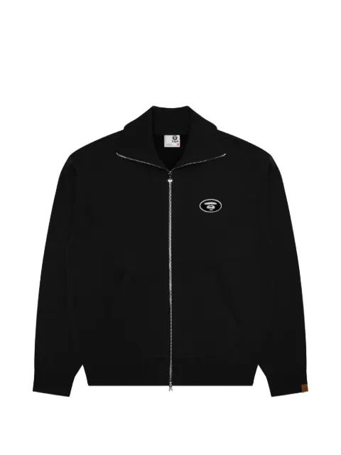 AAPE BY *A BATHING APE® Moonface logo-patch zip-up sweatshirt