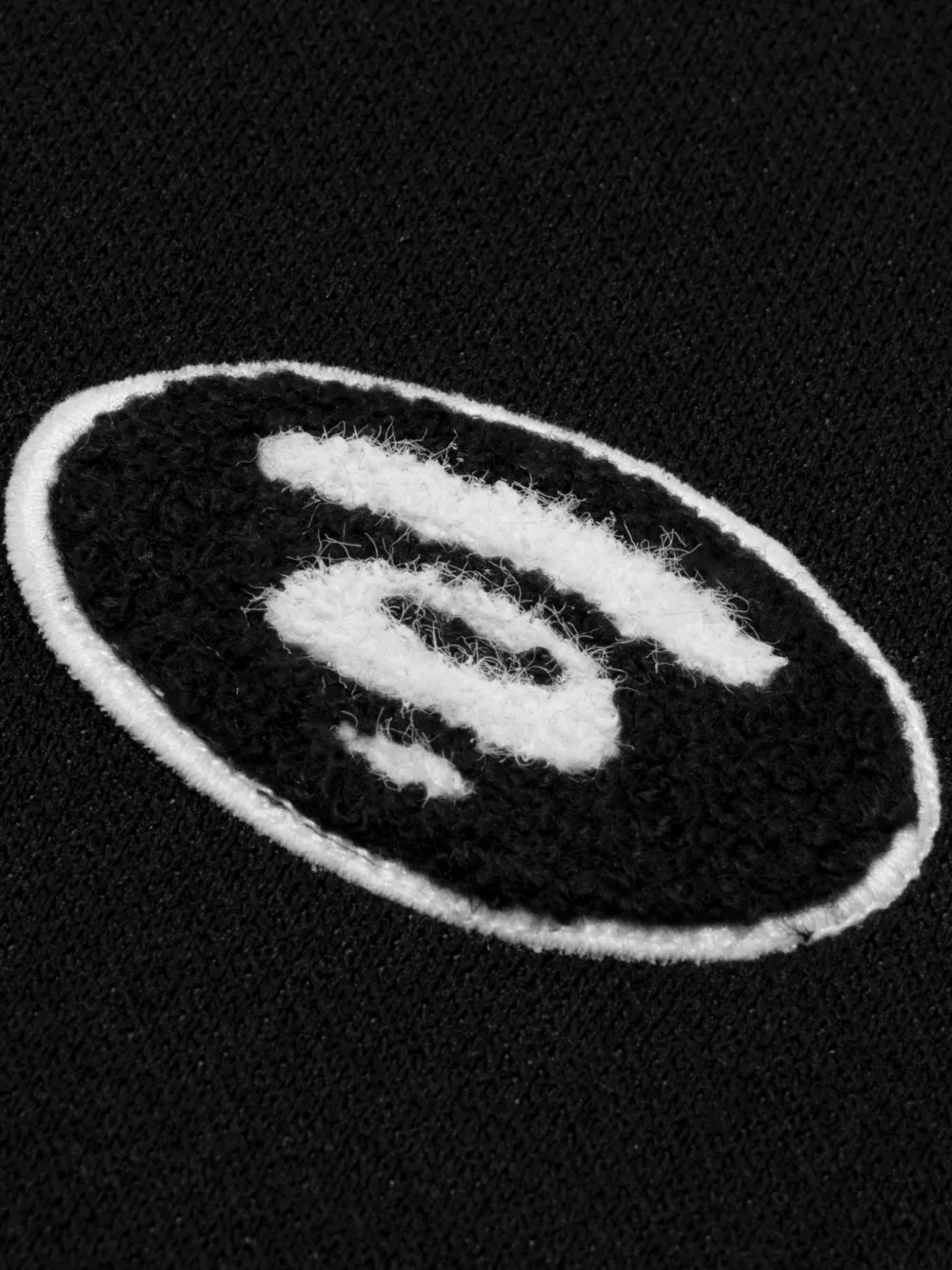 AAPE BY *A BATHING APE Moonface logo-patch zip-up sweatshirt Zwart