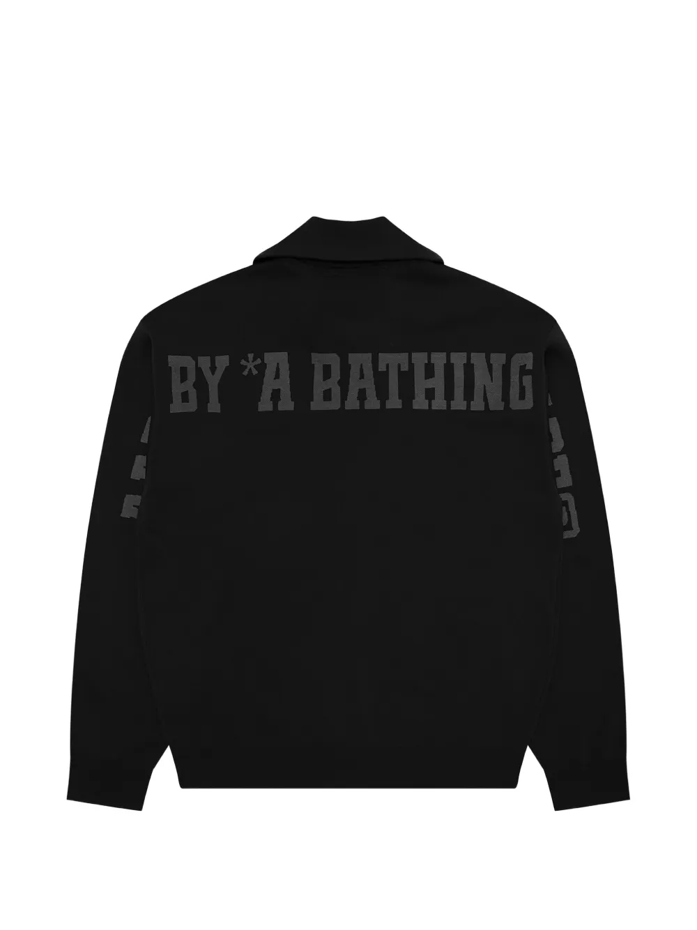 AAPE BY *A BATHING APE Moonface logo-patch zip-up sweatshirt Zwart