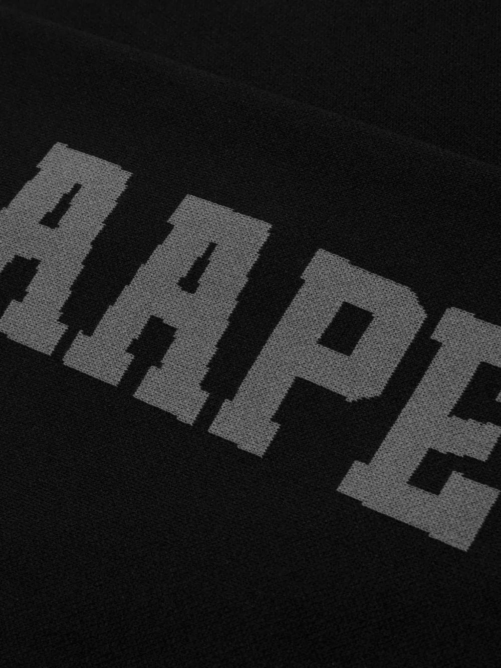 AAPE BY *A BATHING APE Moonface logo-patch zip-up sweatshirt Zwart