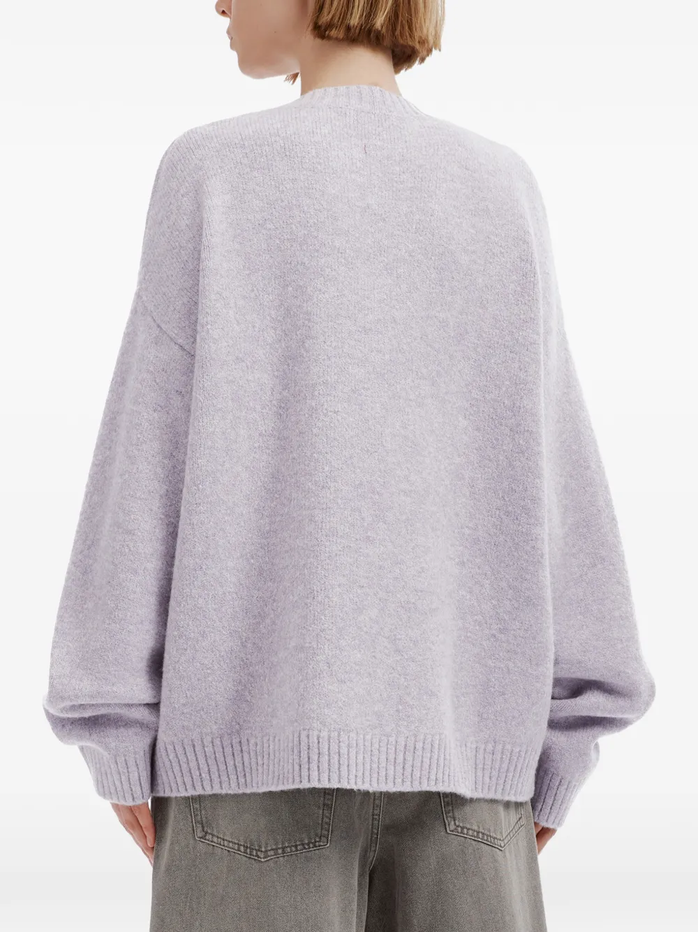 tout a coup cat-motif sweater Paars