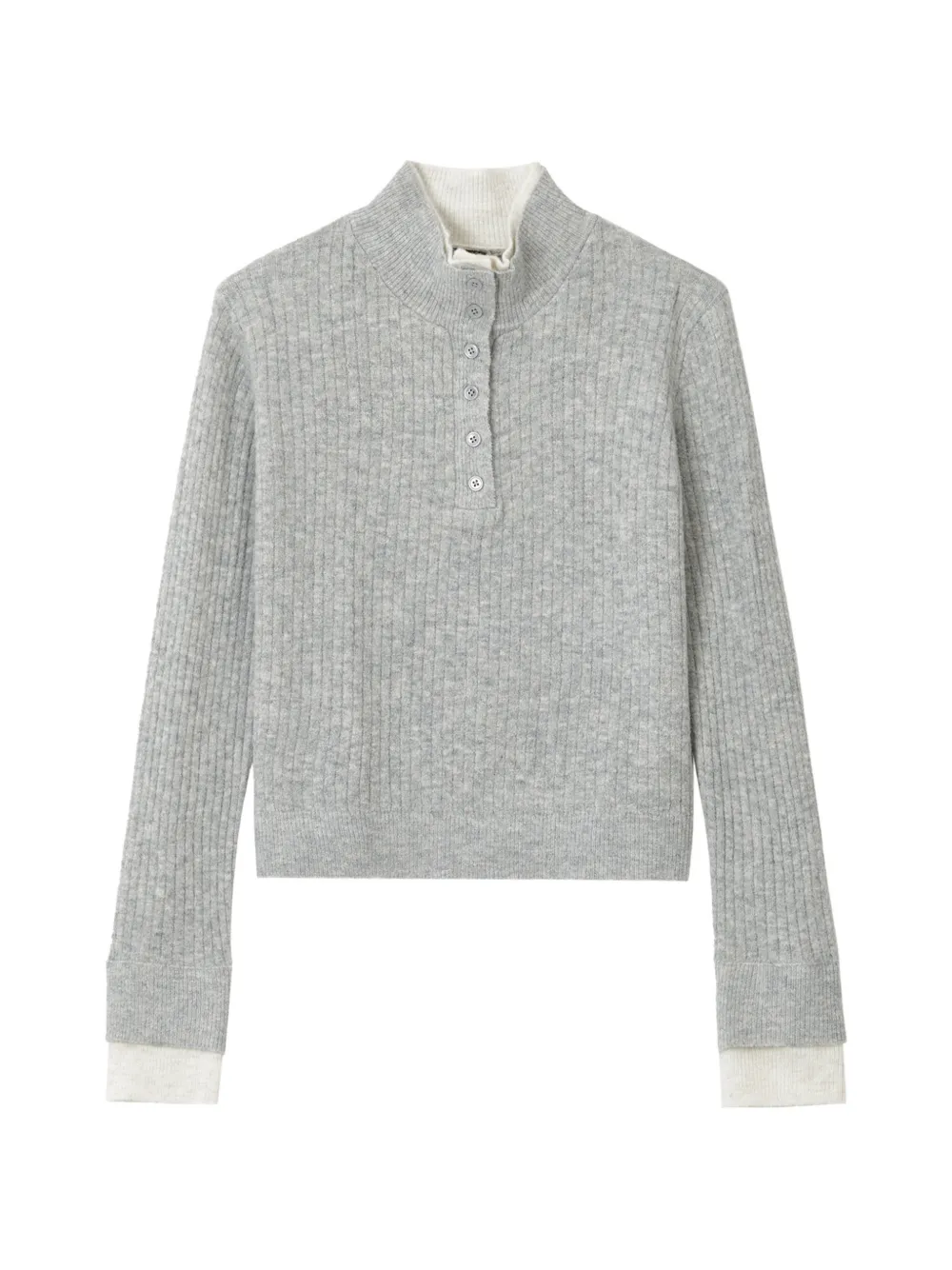 Tout a coup ribbed-knit sweater Grijs