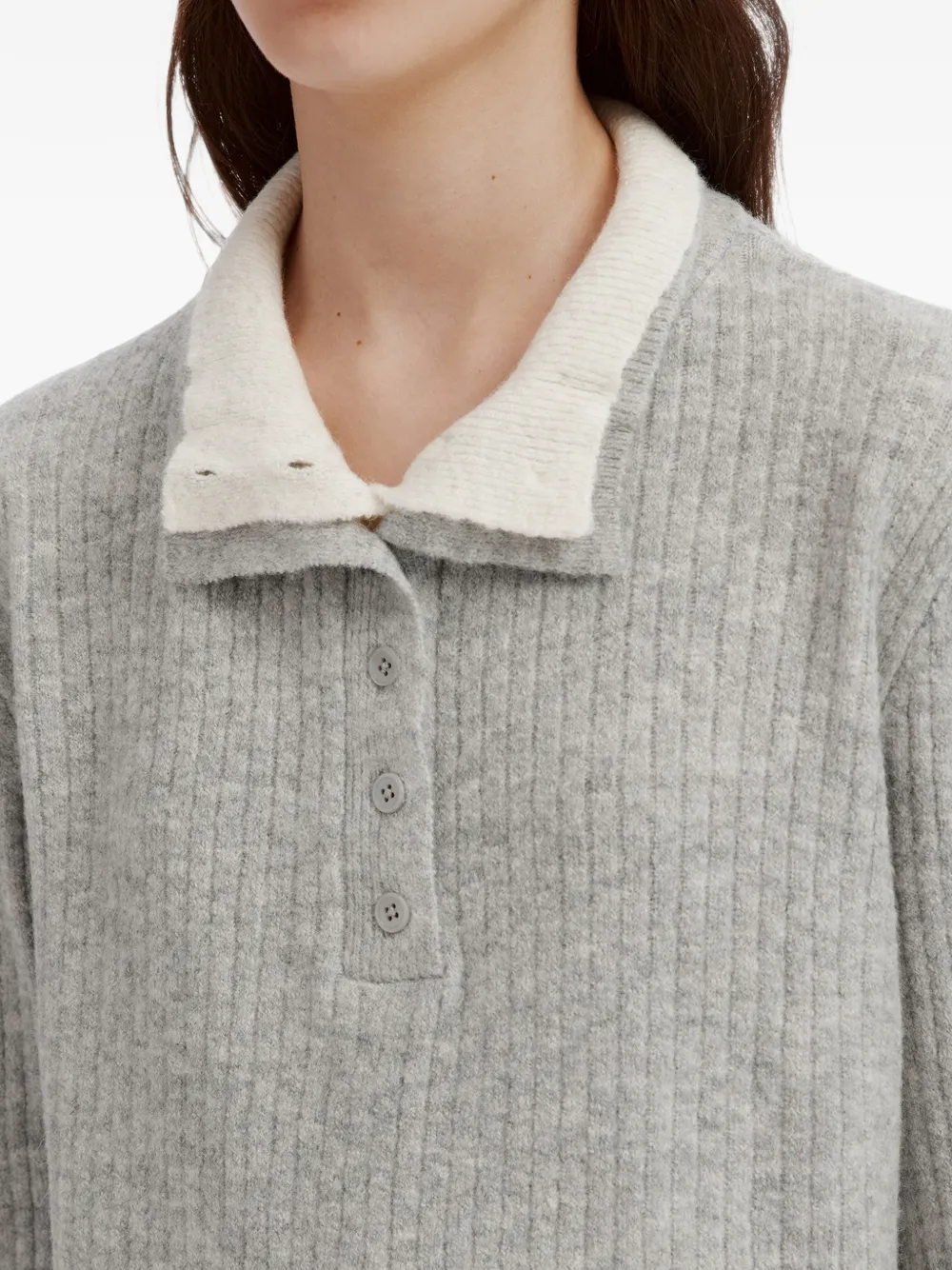 tout a coup ribbed-knit sweater Grijs