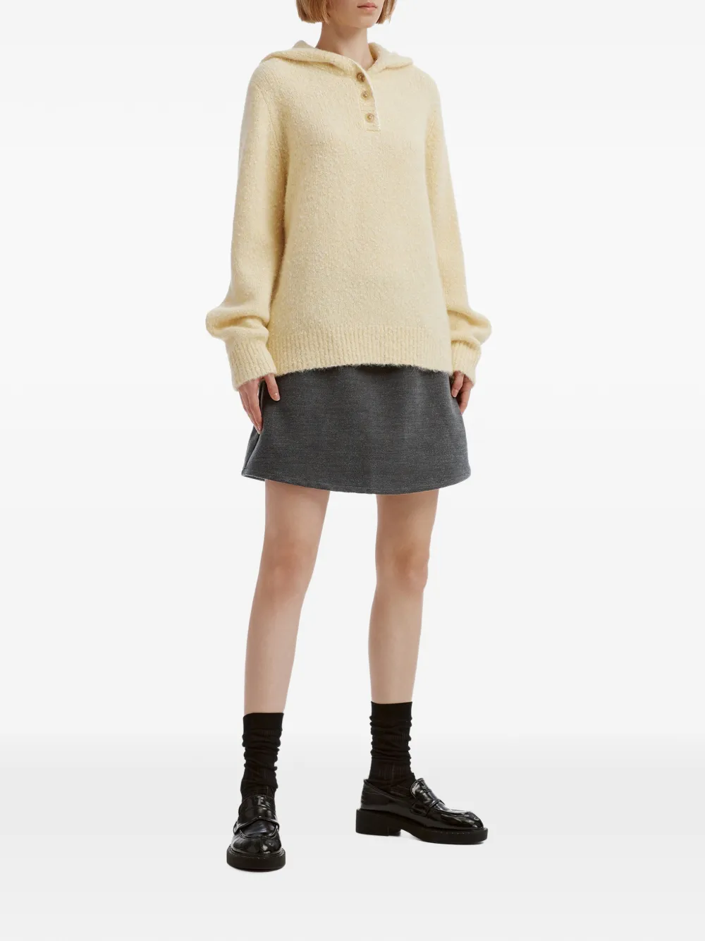 b+ab A-line mini skirt Grijs