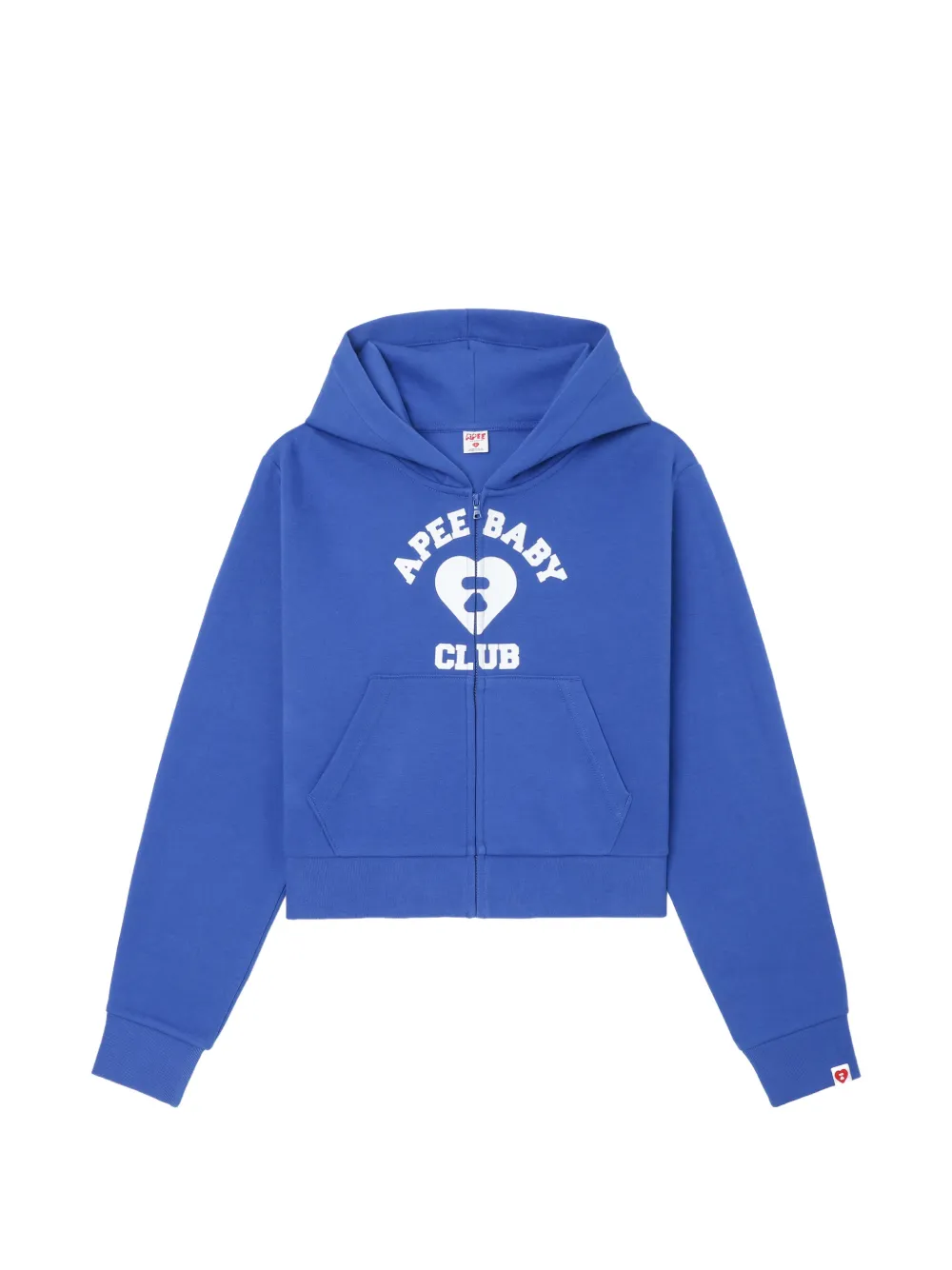 APEE™ by *A BATHING APE® logo-print zip-up hoodie - Blau