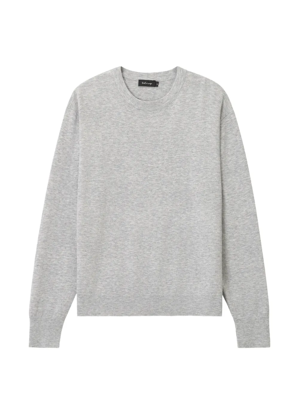 Tout a coup scarf-detail crew-neck sweater Grijs