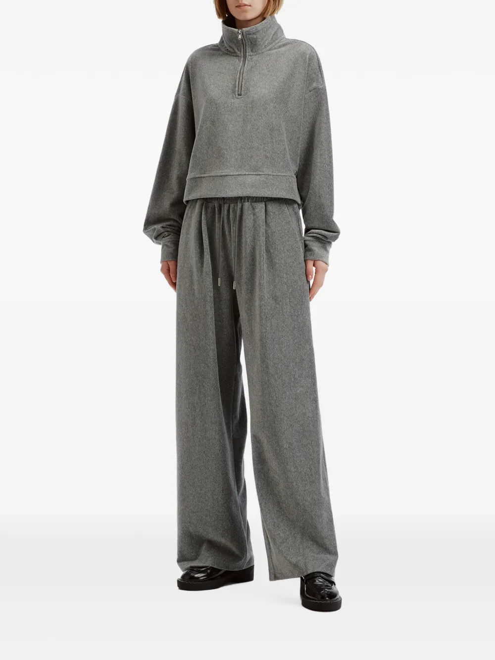 b+ab quarter-zip tracksuit set (set of two) Grijs